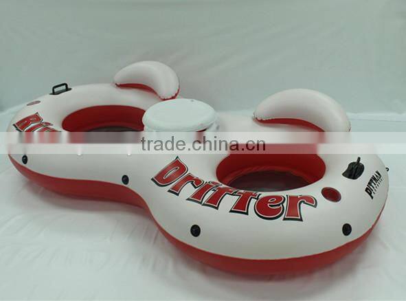 2 person inflatable snow sled tube,sled double tube,inflatable foot tube