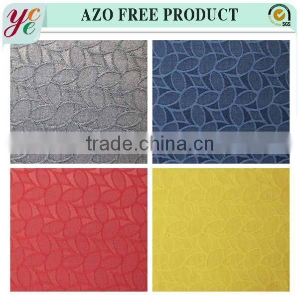 Fashion flower pattern cotton polyester jacquard fabric price per meter