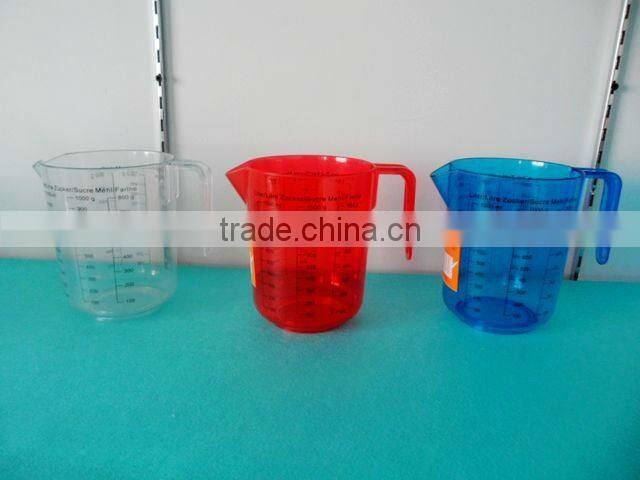 1000ML transparent PS plastic Digital measuring cup scale