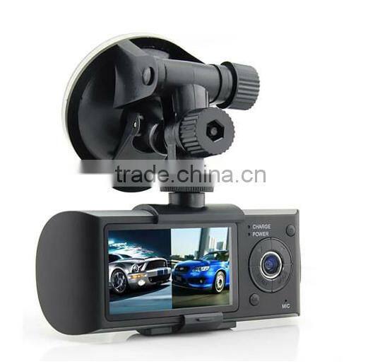 Best Car DVR with 230 degree viewing anle/double camera