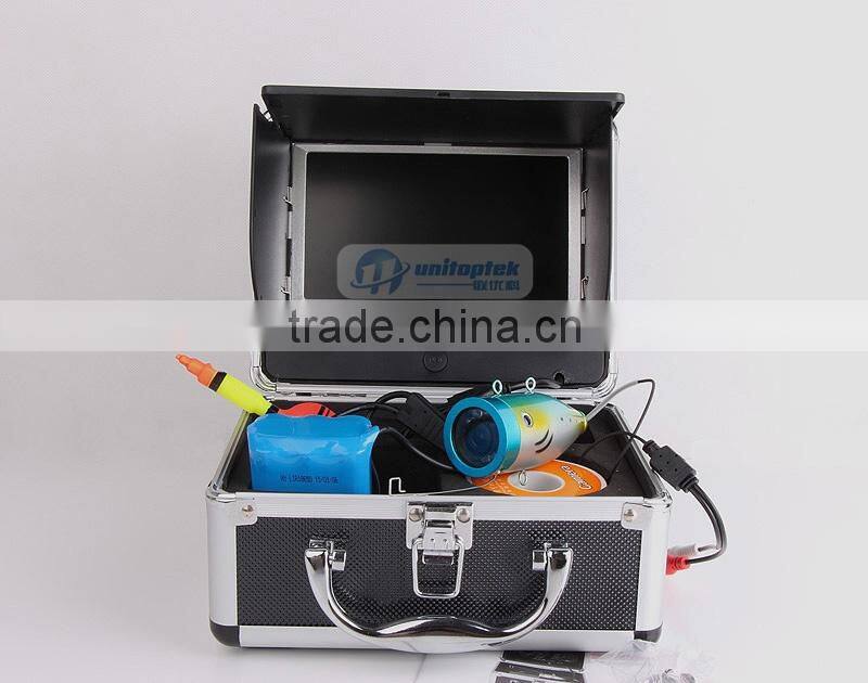 Fishing Line Camera 7" TFT LCD HD 800TVL 12Pcs Light Sun shade+30M Cable Underwater Camera For Fishing