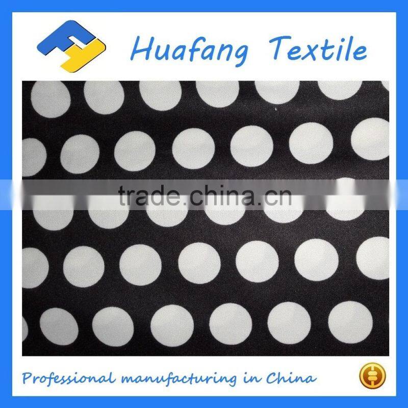 Dot printed interlock knitted fabric