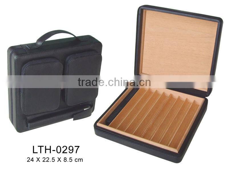 Custom Spanish cedar travel cigar case