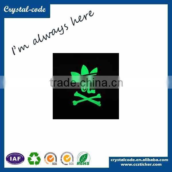 China supplier new products glow in the dark fluorescent alphabet sticker paper