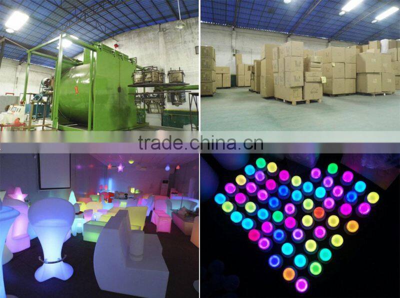 Event used illuminated LED circle bar counter with remote control colorful