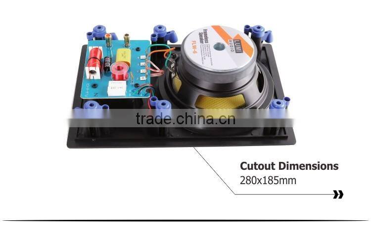 Frameless flat panel hifi speaker