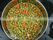 Canned Mixed Vegetable 70% Green Peas 30% Carrot