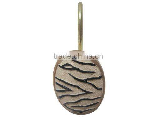 RESIN SHOWER CURTAIN HOOKS