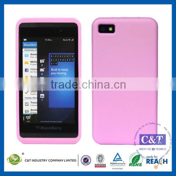 C&T 2 Color TPU Bumper Case for blackberry z10 phone,case for Blackberry z10