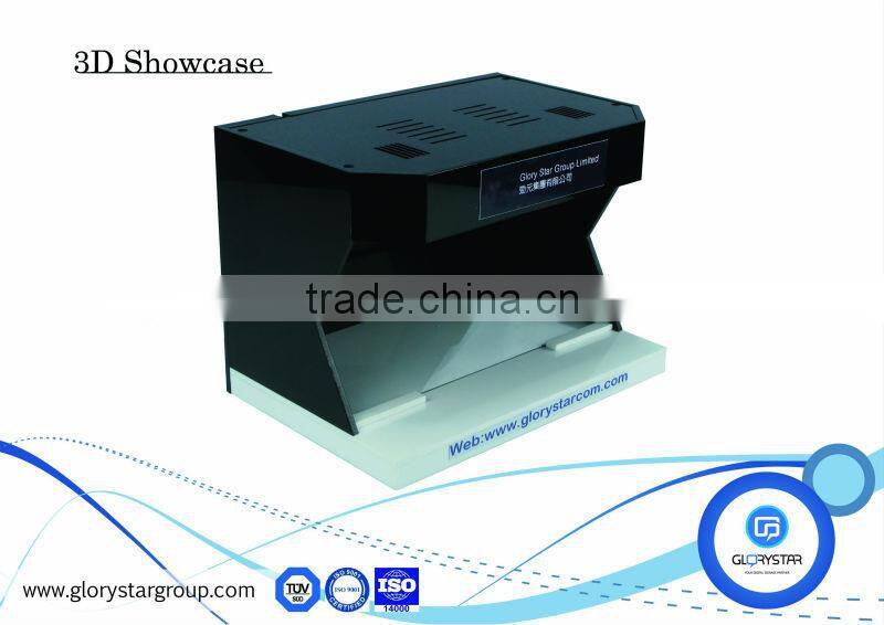 3D display lcd tv advertising 3d holographic display technology products in 3D showcase advertising display