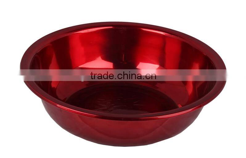 Green enamelled outdoor camping wash basin