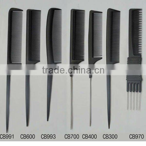 top quality carbon metal tail hair comb