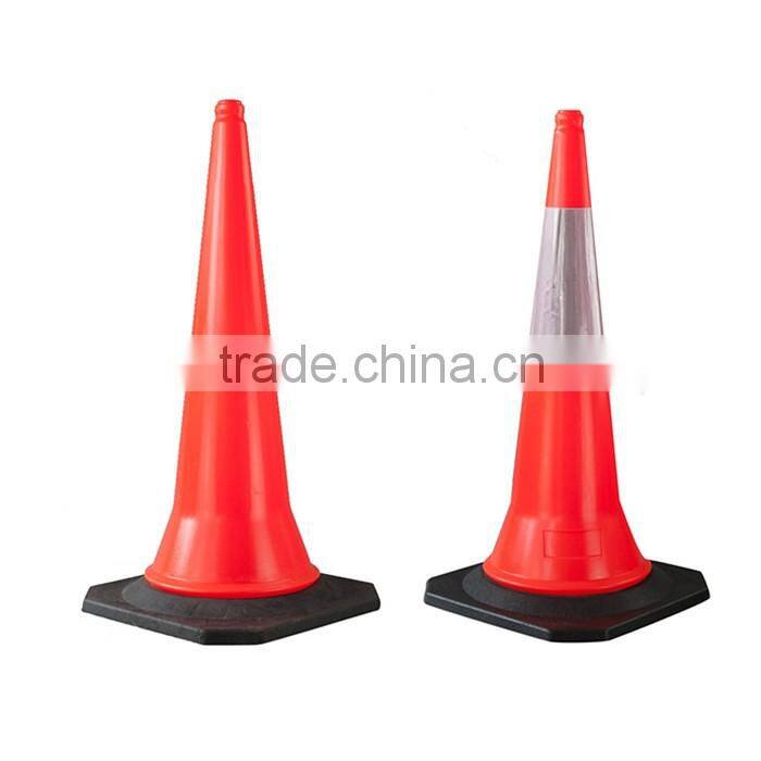 Good Reputation Black PVC 49*49CM Base Large Traffic Cone