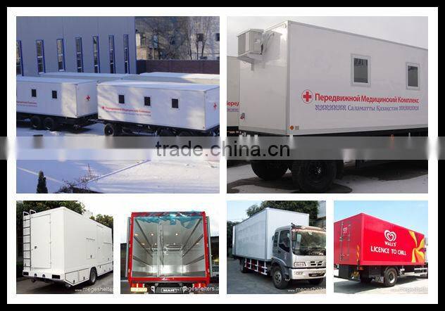 Fibre glass dry box truck body for sale