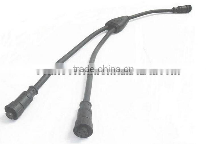 high quality nylon 2 outputs cable connector Y connector