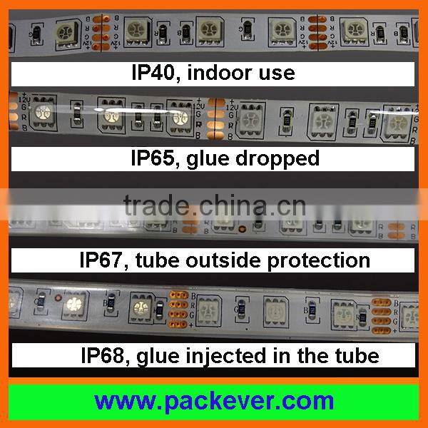 30LEDs/60LEDs SMD5050 warm white LED strip 12VDC/24VDC