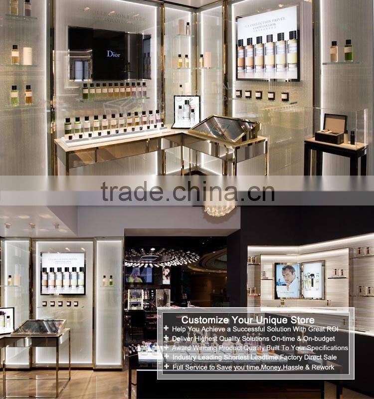 High quality nice decor perfume store perfume display shelf