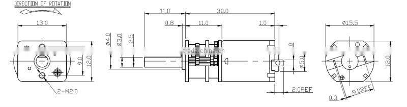 Top grade excellent quality 4.5v electronic lock gear motor