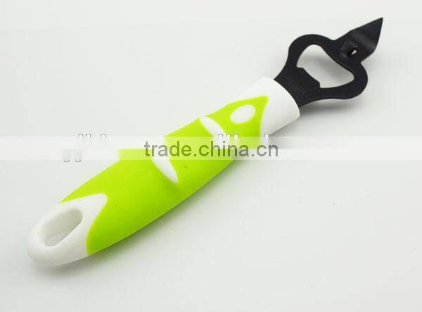 Latest design plastic handle sea food tools type stainless steel opener oyster opener