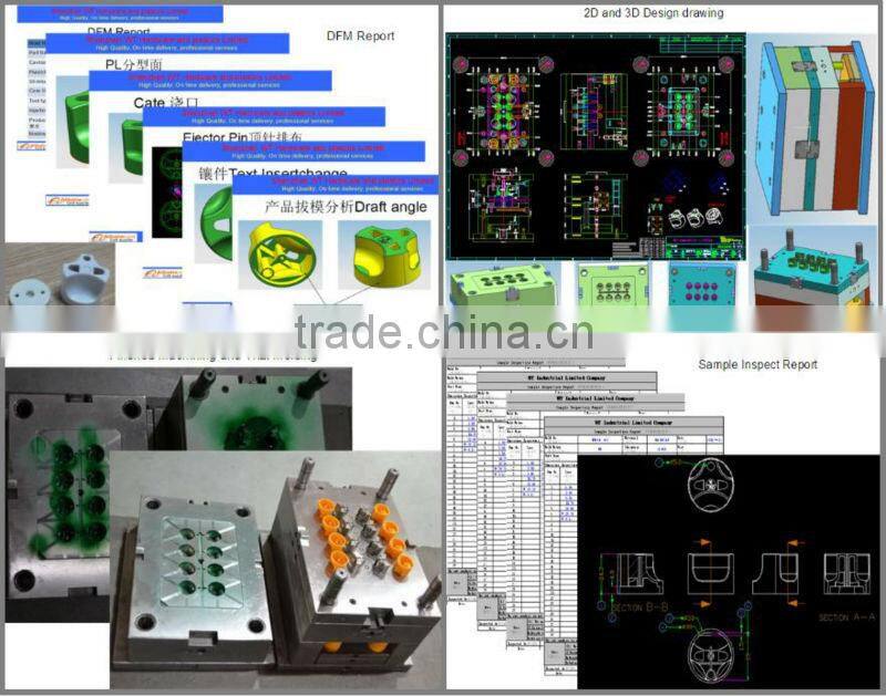 laser scanner body with double color ABS plastic injection mold