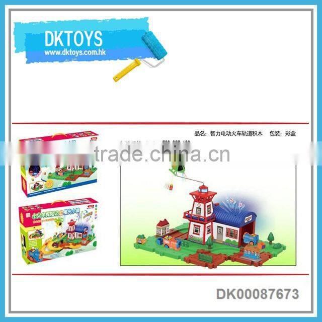 Inteligent b/o projection train block for kids