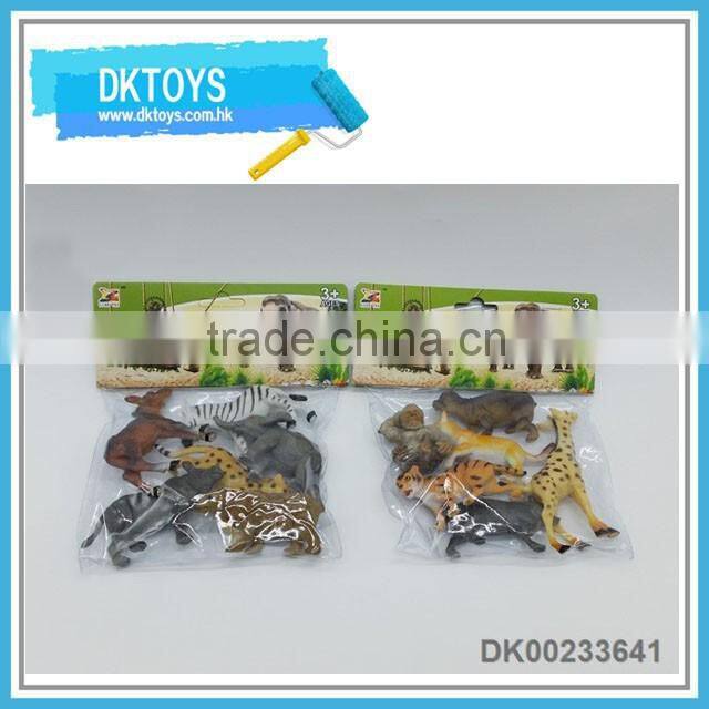 2016 hot selling eco-friendly soft pvc wild animal toys