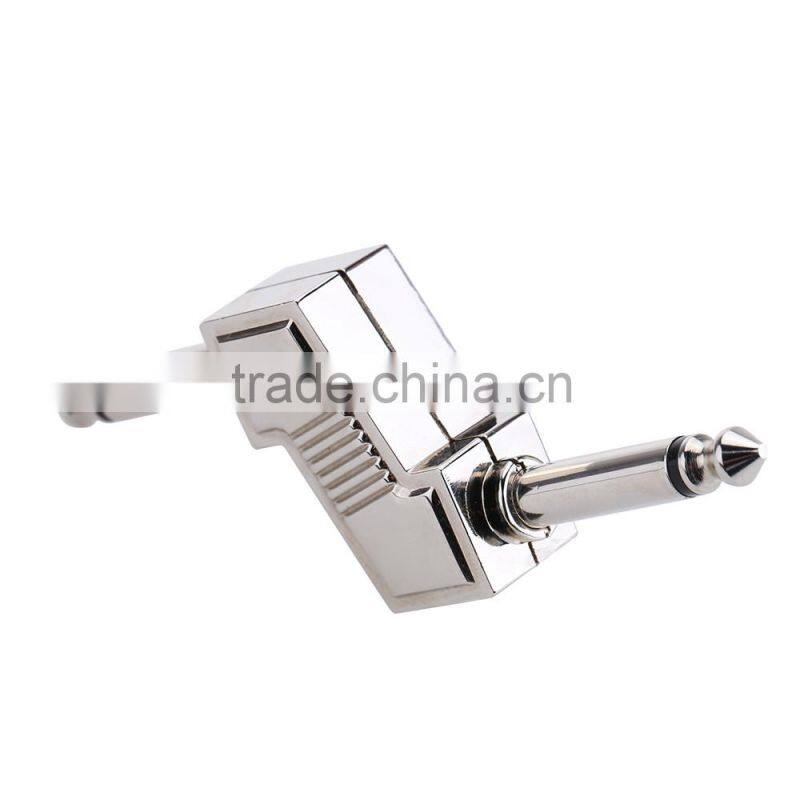 Z Type Audio Adaptors 6.35mm 1/4" Plug Connecting Jack Zinc Alloy Connector for Electric Effect Pedal