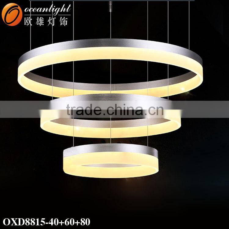 LED Pendant Lamp Electroplated Edge Pendant Light Acrylic Modern Light MD5079-3