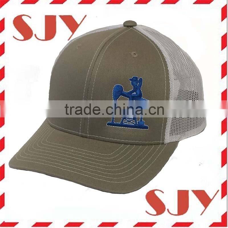 Custom promotional distressed trucker cap for men