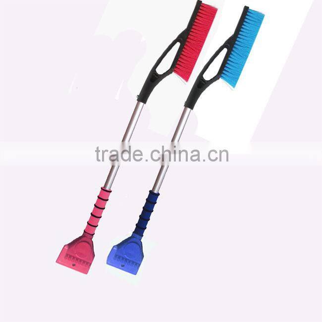 Heavy duty snow brush with foam grip, ice removal cleaning tool, long reach car snow scrapers