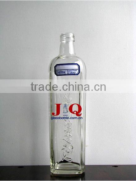 Glass Tequila bottle