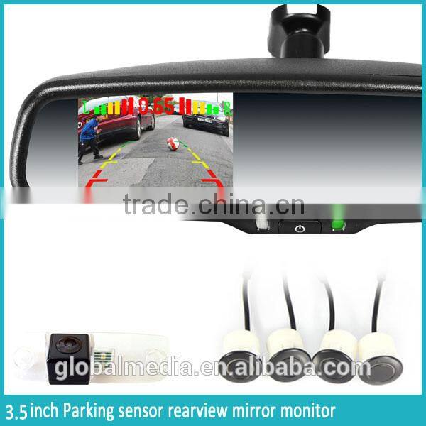 OEM GERMID car parking sensor mirror with backup camera display auto-dimming