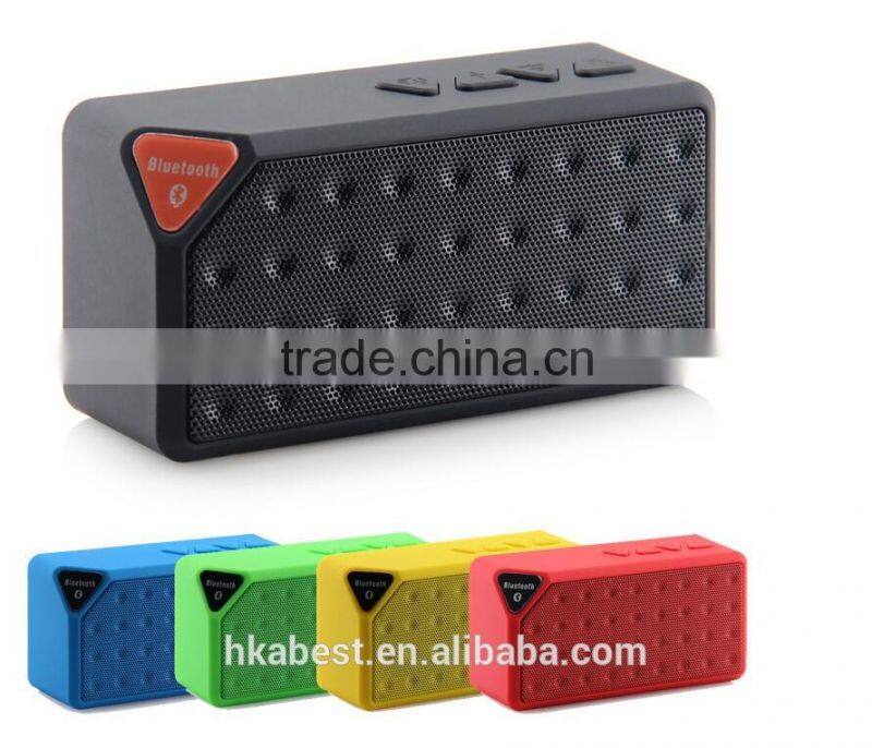 AI6507606 Bluetooth Speaker with Handsfree Mp3 Wireless Subwoofer Support TF Card/ USB/ Aux/ FM Radio 2015