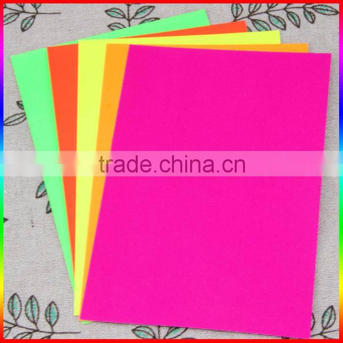 red flower and heart shape fluorescence paper sticker