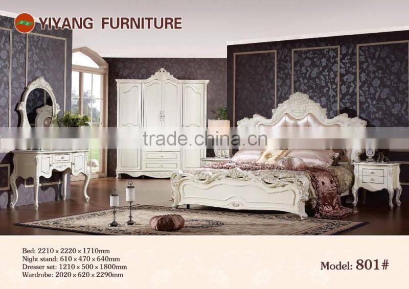 luxurious king bedroom furniture sets Y801# bed room furniture