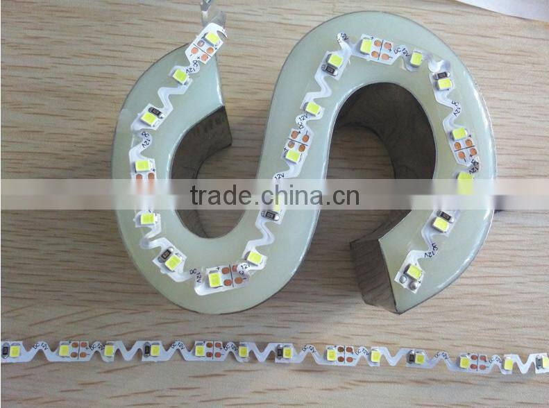 S Shape strips SMD2835 0.1W/0.2W 72leds Flex LED Strip Light for Backlit Letters Signage Flexible strips