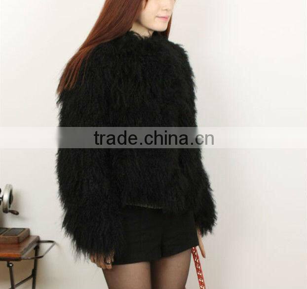fashion style tibet sheep fur coat 1329