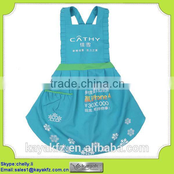 orange bib stylish promotional aprons for supermarket