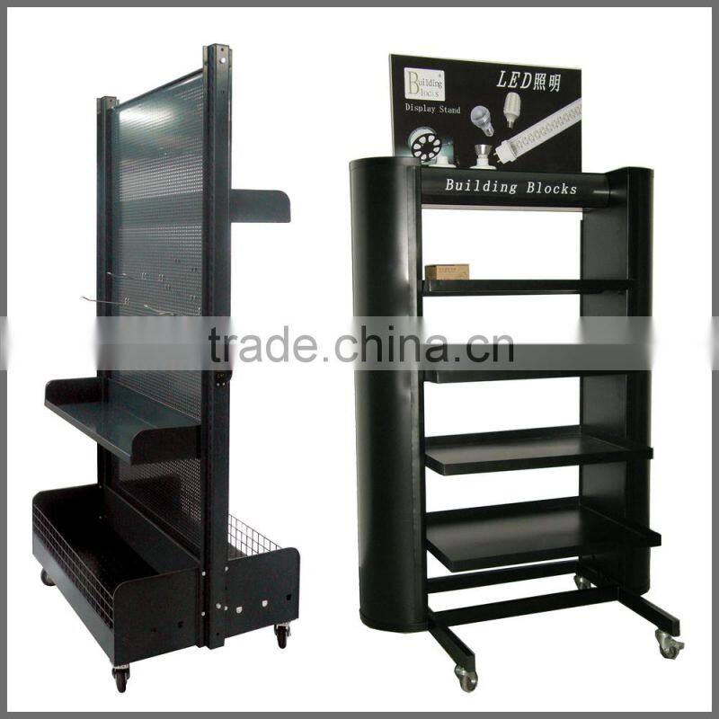 SSW-CM-125 Custom Retail Store Metal Wire Mesh Floor Display Racks China Manufacturer Direct Sales