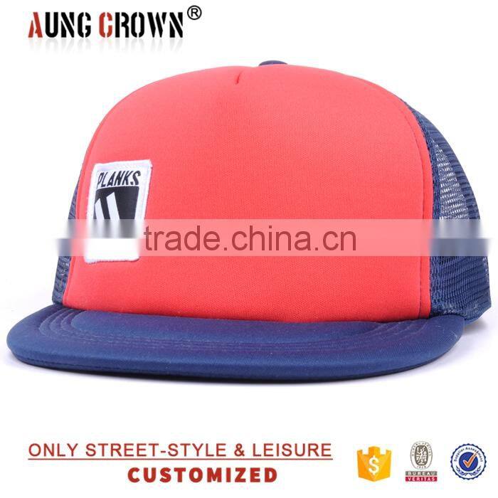 100% cotton mesh cap/cool trucker caps/flat brim trucker caps