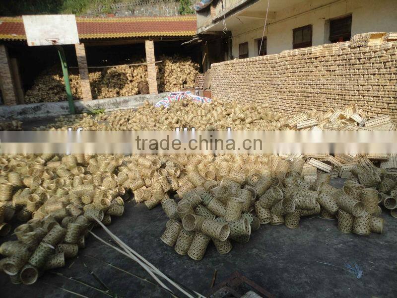 Hot sale items handmade weaving nature white bamboo basket