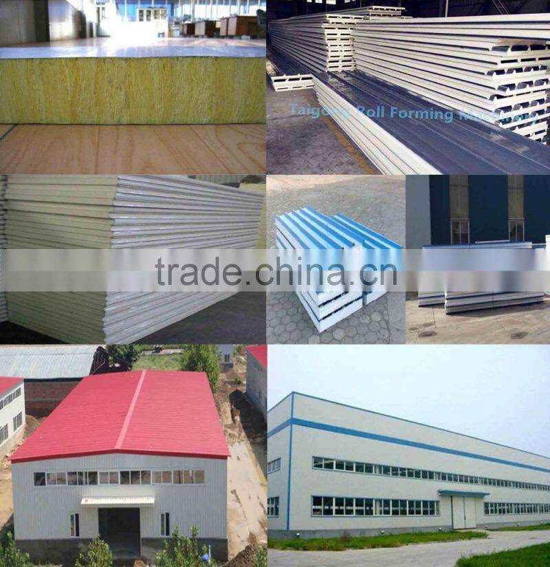Most popular new design roll forming machine for sandwich panel sheet