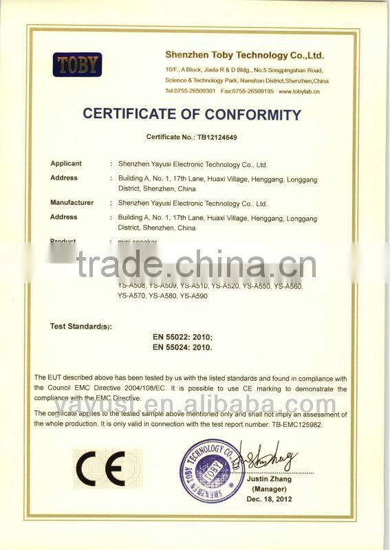 2013 new Mini Speaker ,USB 2.0 computer speaker