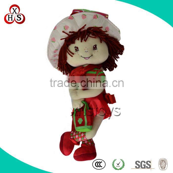 Promotional High Grade Cute Stuffed Plush Janpanese Girl Doll