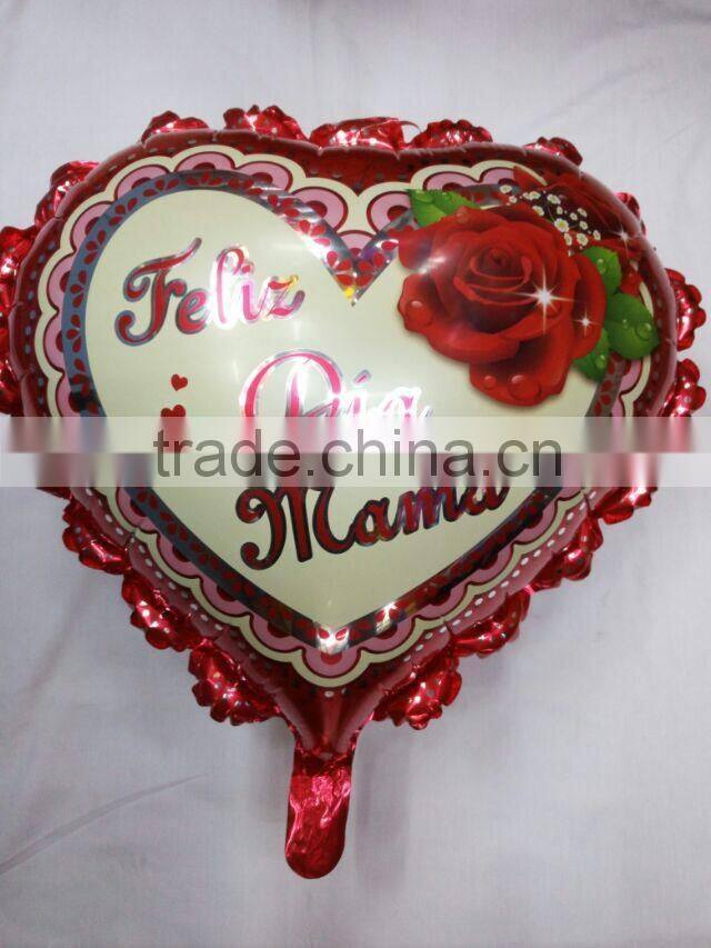 Lovely little printed balloon, red foil/aluminum balloon, helium red car balloon for baby