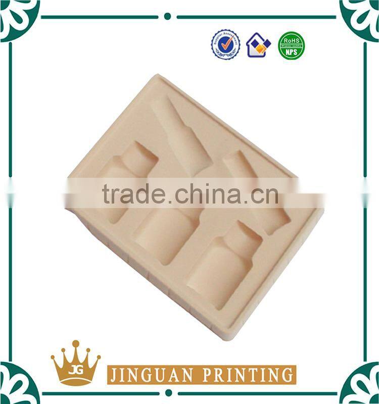 White Flocking PVC Plastic Cosmetic Tray