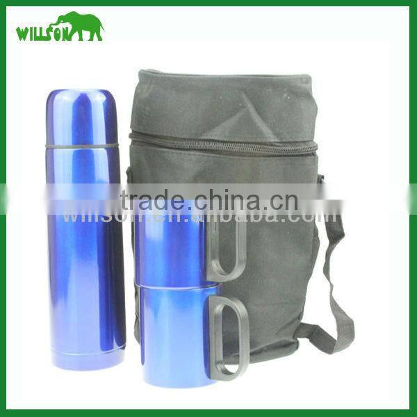 280ml double wall stainless steel coffee mug with lid and handle