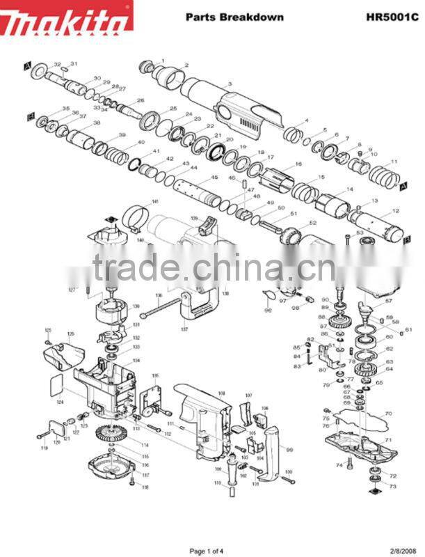 makita hr5001c Carbon Brush Set CB155