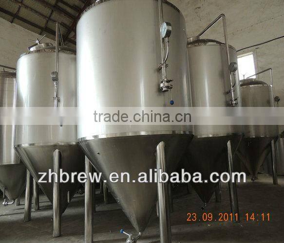 stainless steel conical beer fermentation tanks