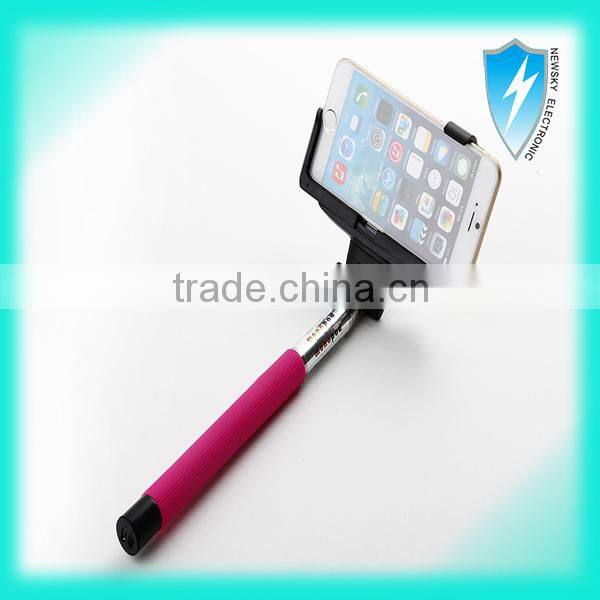 Monopod Selfie Stick Extendable with Built In Bluetooth Shutter Button Wireless
